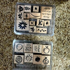 Two stampin’ up stamp sets: “Water Color Garden” & “Fanciful Favorites”